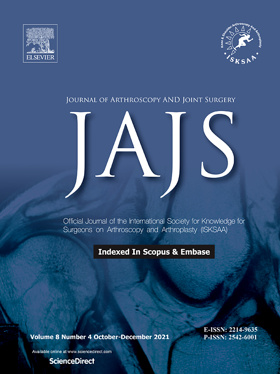 Go to journal home page - Journal of Arthroscopy and Joint Surgery